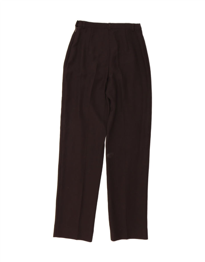 VINTAGE Womens Straight Casual Trousers W26 L32 Brown Vintage Vintage and Second-Hand Vintage from Messina Hembry 