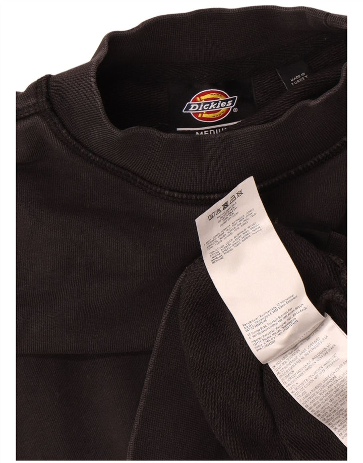 Dickies Dame Oversized Crop Graphic Sweatshirt Jumper UK 14 Medium Black