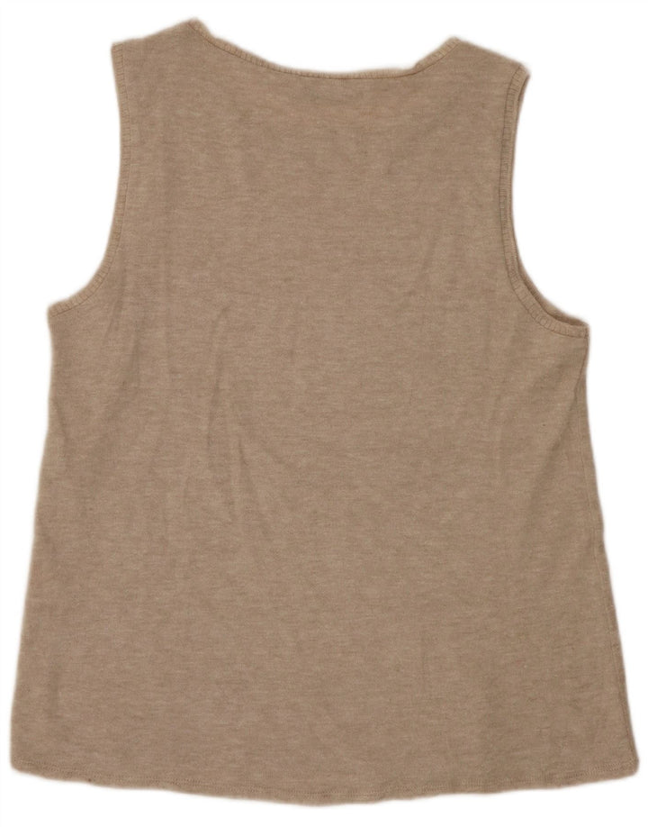 Zara Damevest Top UK 10 Small Beige Flecked