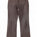 Olly & Co Dame Bootcut Læderbukser UK 14 Large W34 L30 Brun