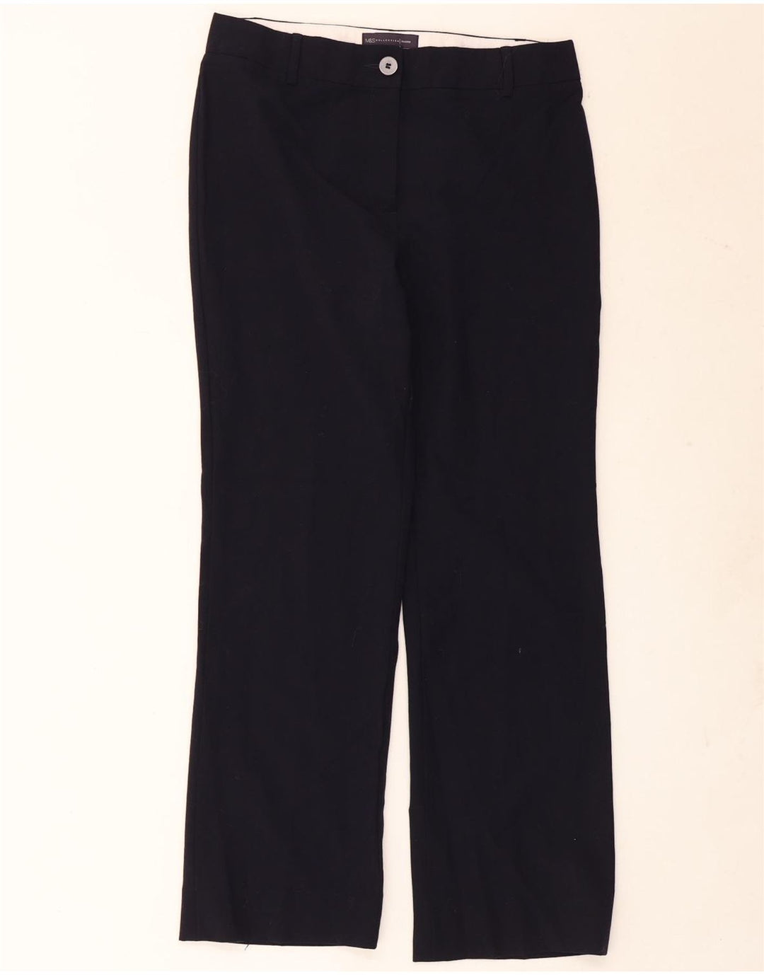 Marks & Spencer Dame Casual Bukser UK 12 Medium W32 L29 Navy Blue