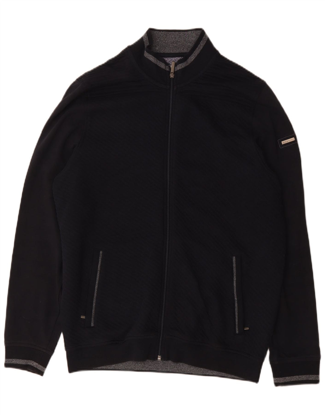 Bugatti herre cardigan sweater XL marineblå bomuld