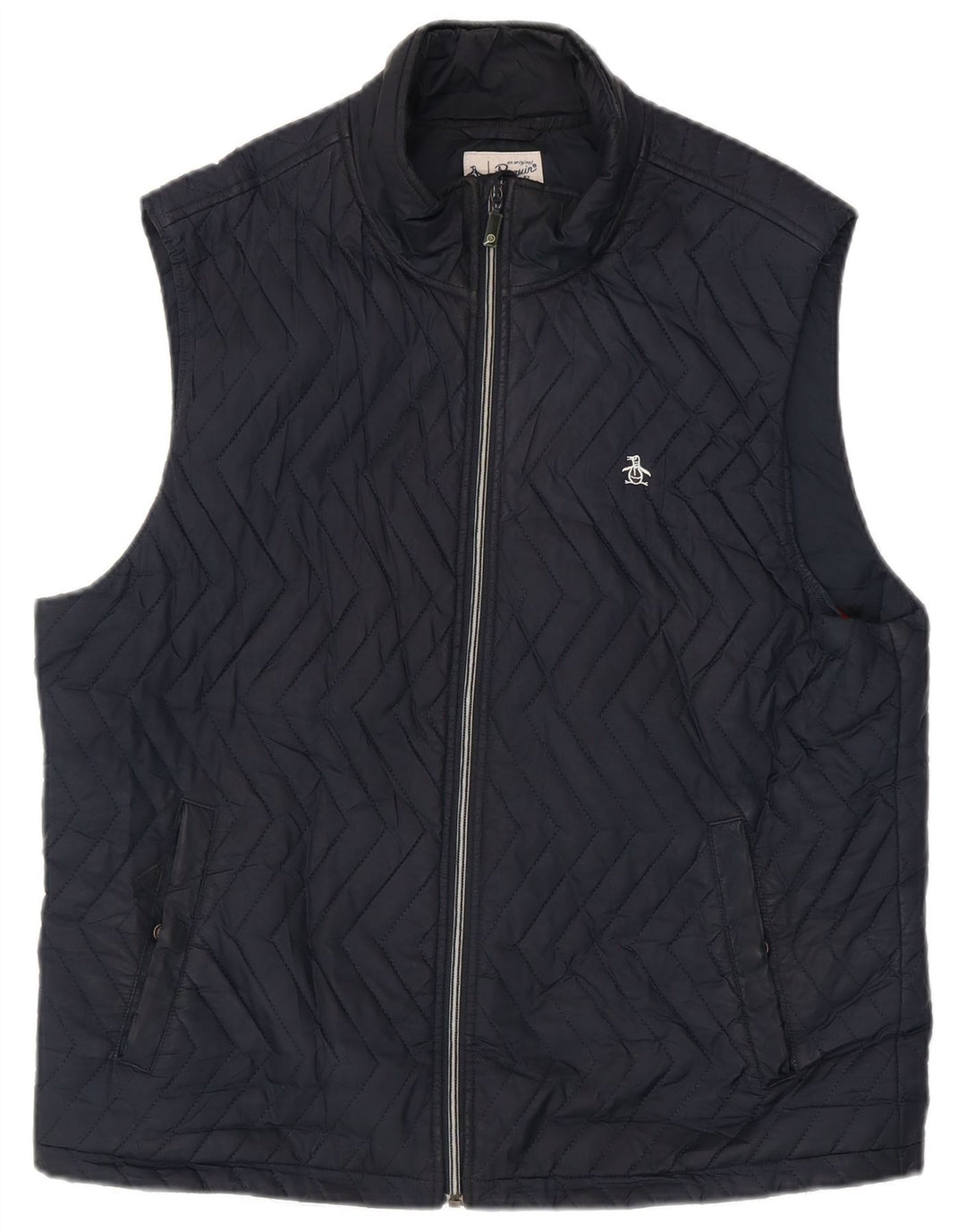 Penguin Herre Polstret Gilet UK 40 Large Navy Blue Polyester