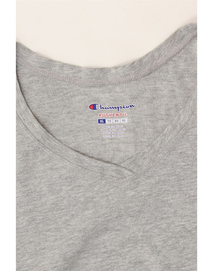 CHAMPION Womens T-Shirt Top UK 18 XL Grey Vintage Champion and Second-Hand Champion from Messina Hembry 