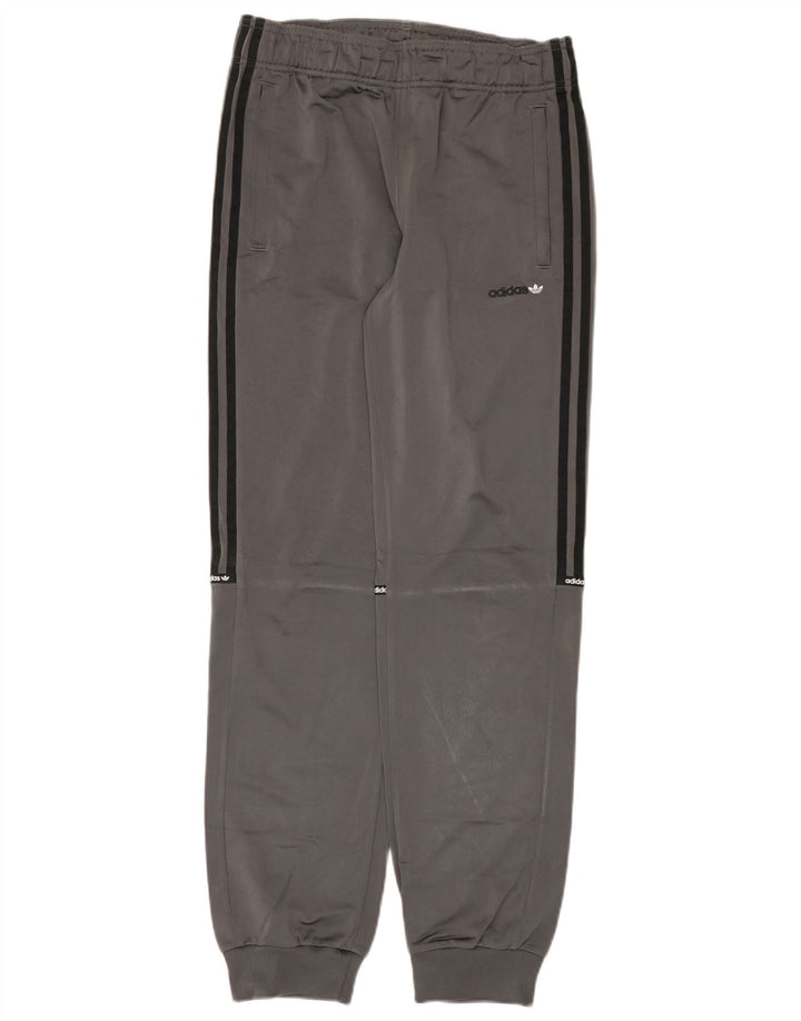 Adidas Drenge Træningsdragt Bukser Joggers 15-16 År Grå Polyester