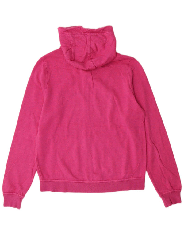 Nike Womens Loose Fit Zip Hoodie Sweater UK 8 Small Pink