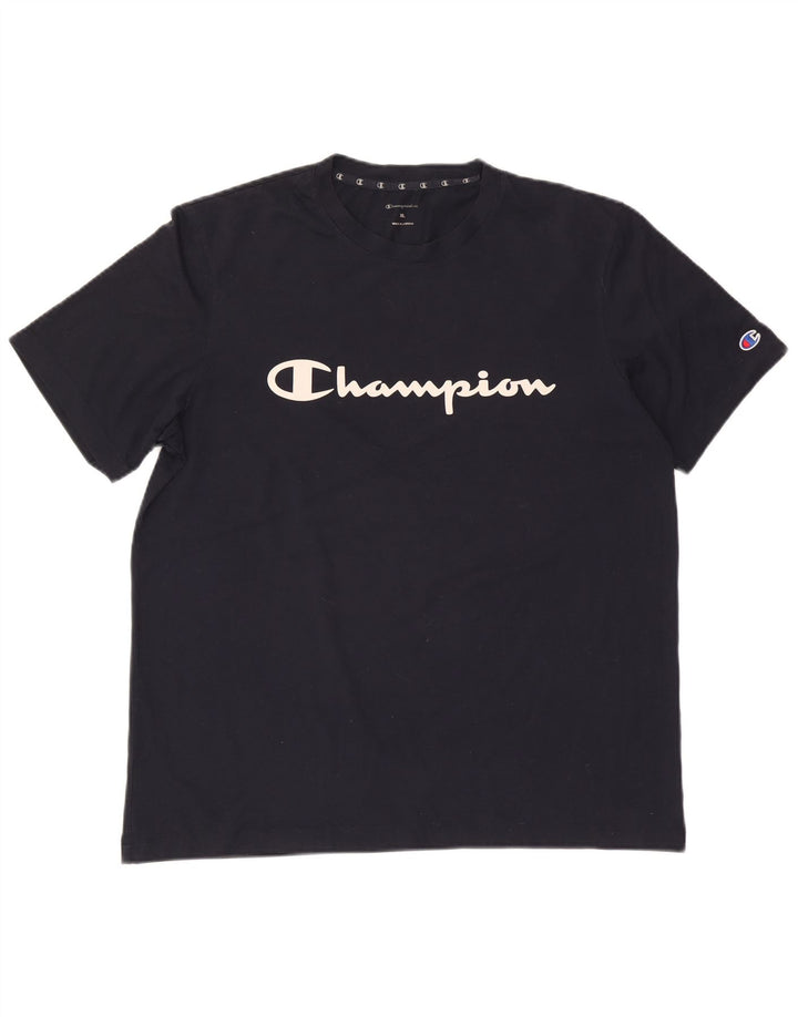 Champion Herre grafisk T-shirt top XL marineblå