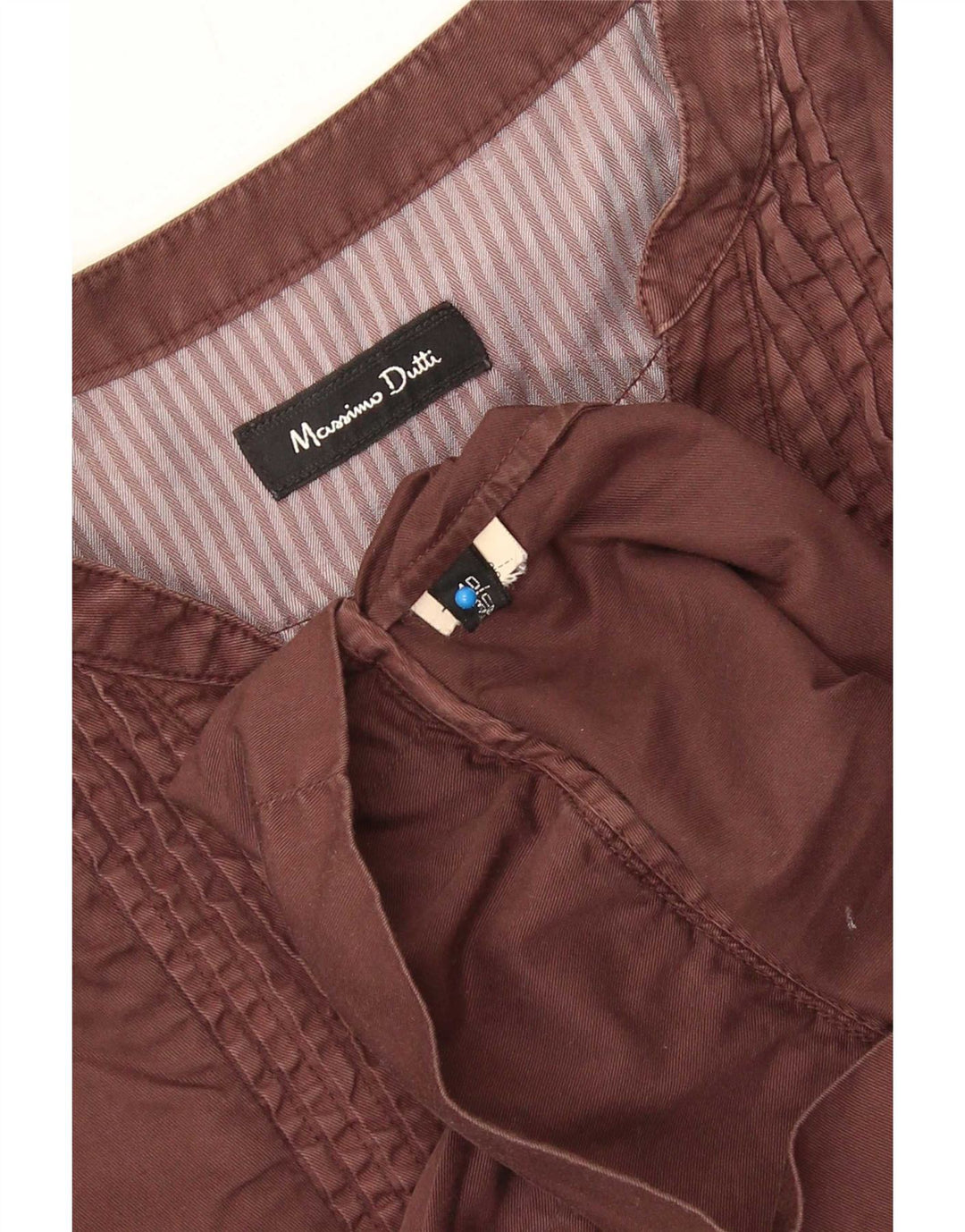 Massimo Dutti Dame 3/4 Ærm Skift Kjole EU 40 Medium Brun