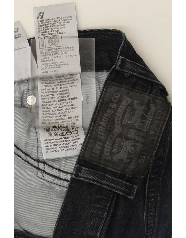 Levi's Herre 511 Slim Jeans W38 L32 Blå Bomuld