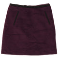 MARKS & SPENCER Mininederdel til kvinder UK 10 Small W28 Purple Polyester