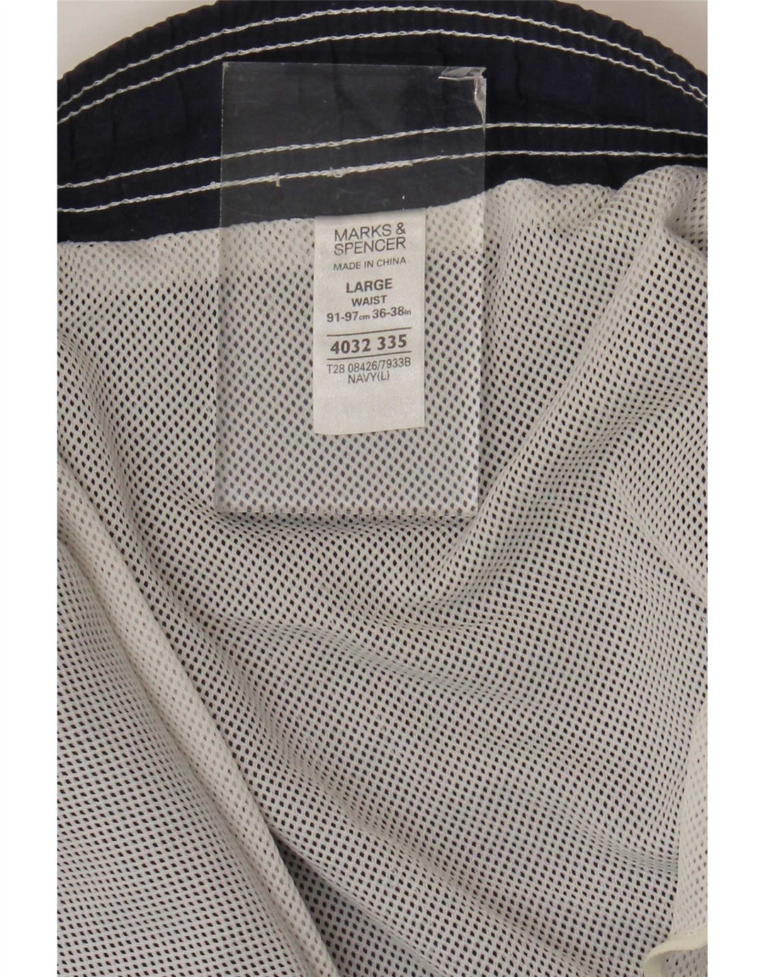Marks & Spencer Badeshorts til mænd store marineblå polyester