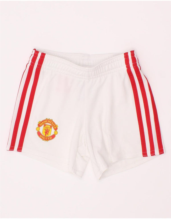 Adidas Baby Boys Manchester United sportsshorts 6-9 måneder Hvid polyester