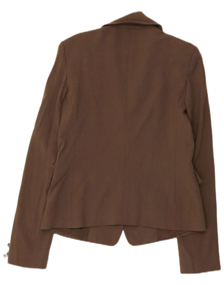 PATRIZIA PEPE Dame 2-knaps blazerjakke IT 46 Stor brun jomfruuld