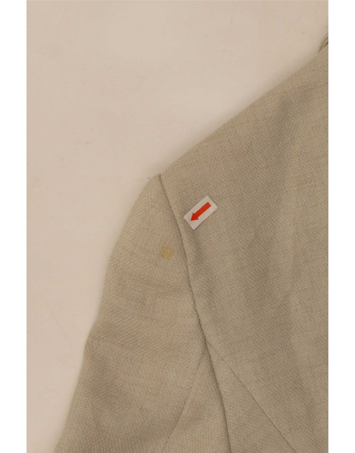 Emporio Armani Dame 2-knaps blazerjakke IT 40 Lille grå polyester