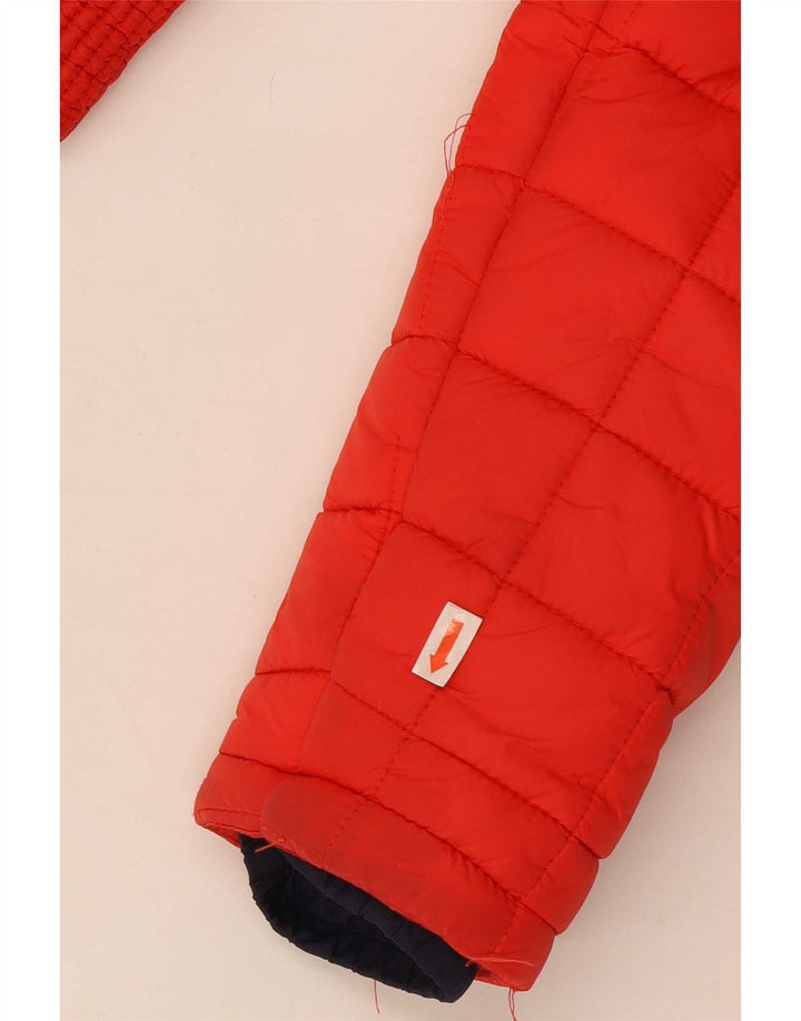 Superdry hættejakke til kvinder UK 14 Large Rød Nylon