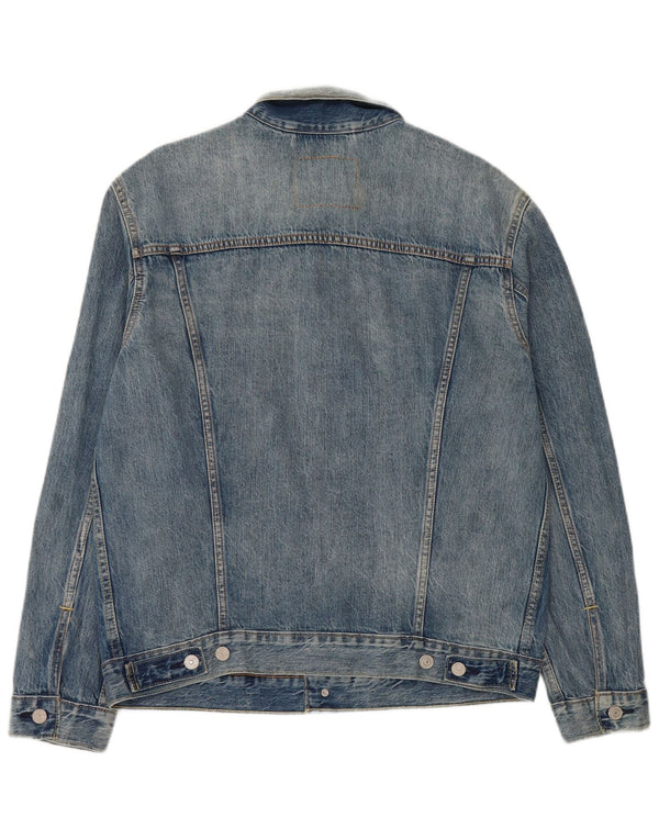 Levi's Herre denimjakke UK 40 Large Blue Cotton