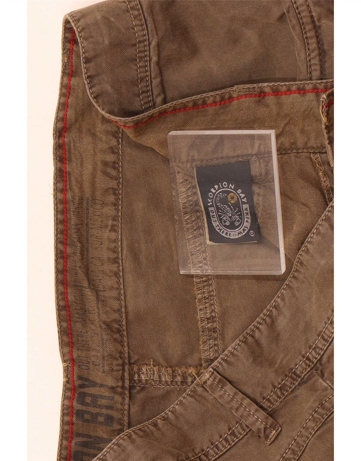 Scorpion Bay Herre Regular Casual Shorts W33 Medium Brown Bomuld