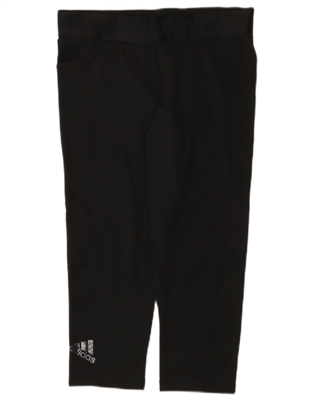Adidas Dame Climacool Grafiske Capri Leggings UK 12/14 Medium Sort