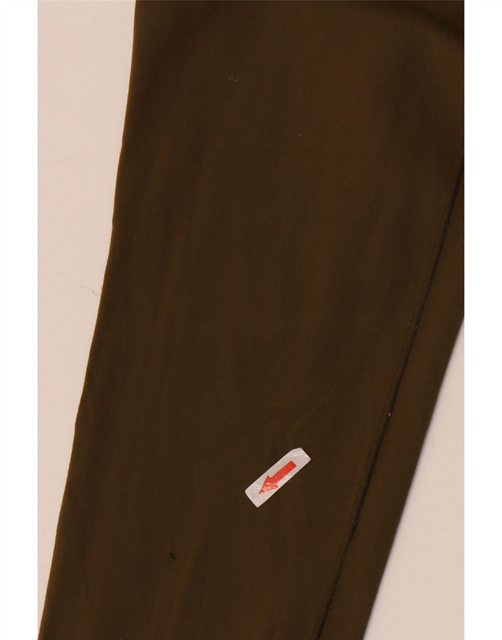 REEBOK Grafiske Leggings til kvinder UK 10 Small Khaki Nylon