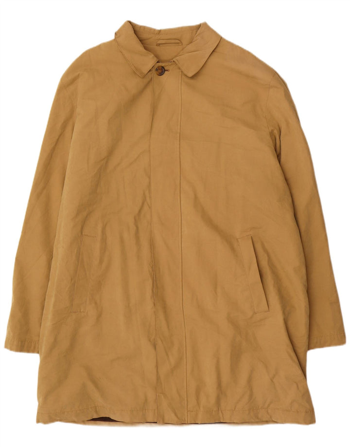 Marks & Spencer Herre Overfrakke UK 42 XL Brun Bomuld