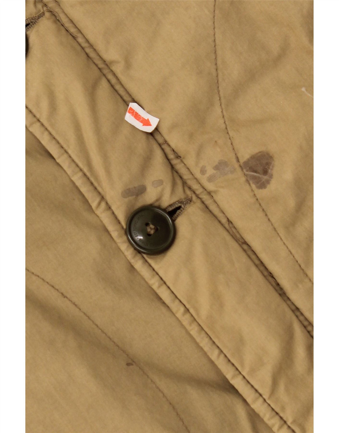 EDWIN Polstret frakke til mænd UK 38 Medium Beige Bomuld