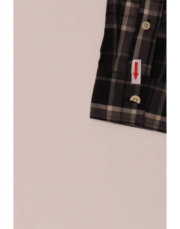Lyle & Scott herreskjorte lille sort ternet bomuld