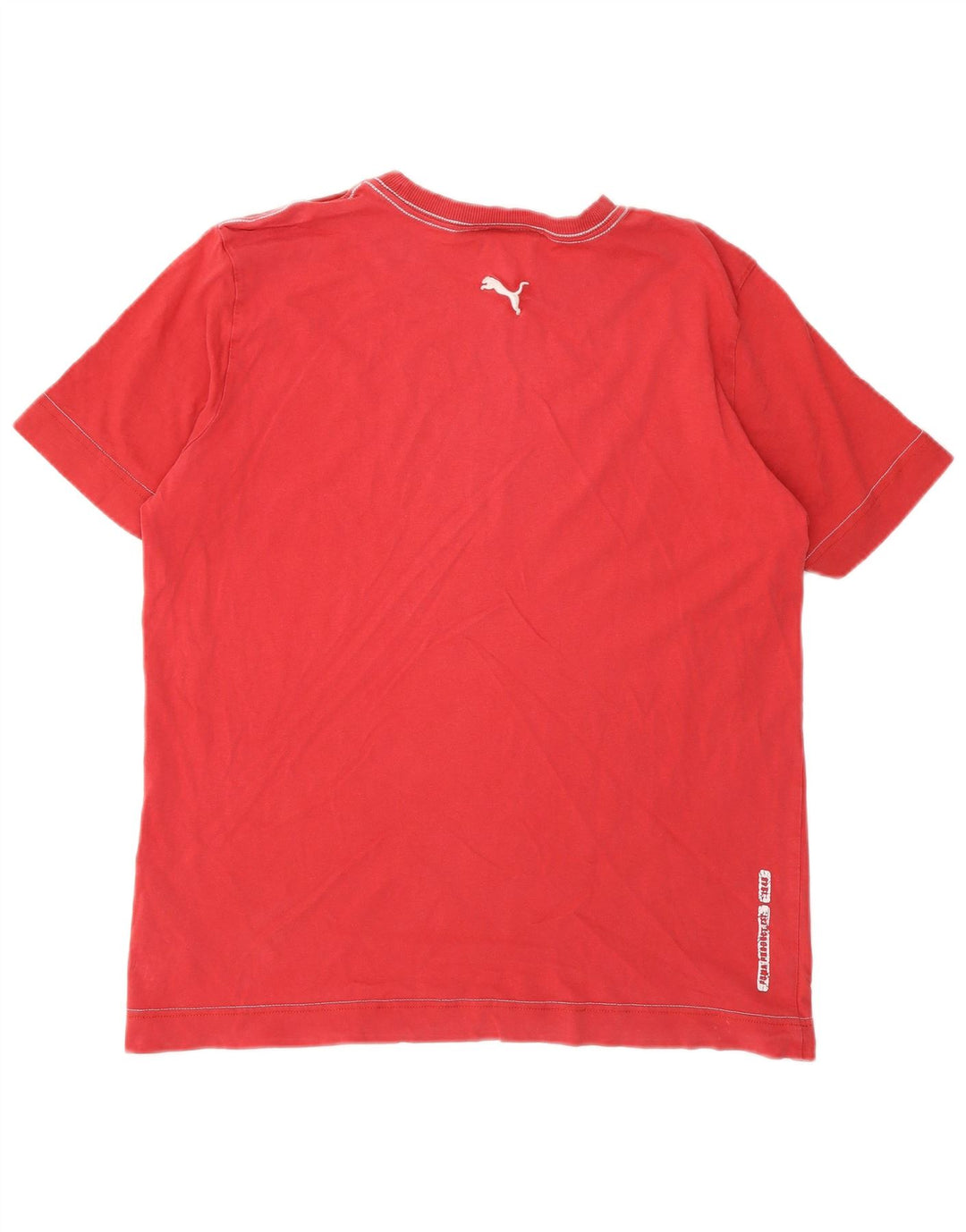Puma Herre Grafisk T-Shirt Top Medium Rød