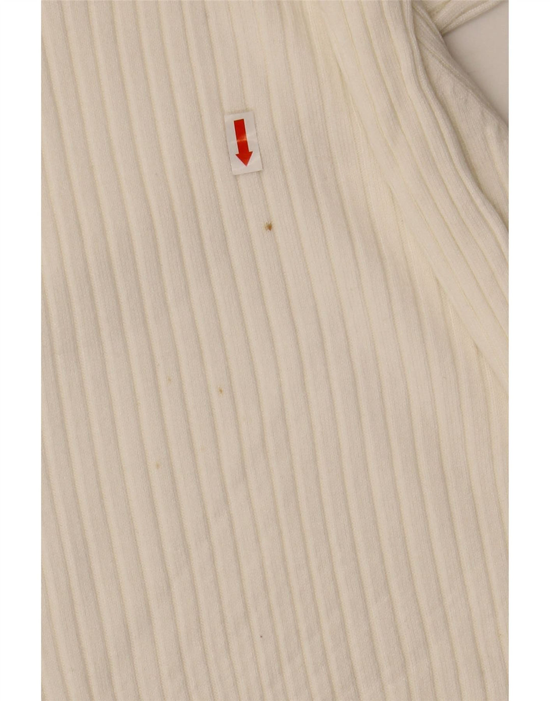 ZARA Dame Crop Roll Neck Sweater UK 10 Small White Viscose