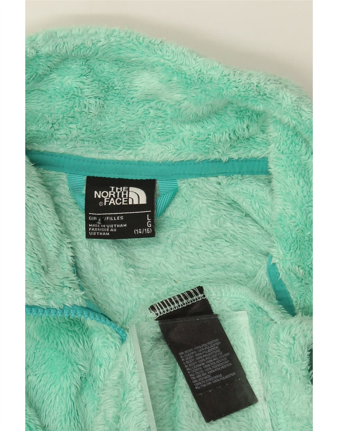 The North Face Girls Fleecejakke 14-15 år Stor turkis polyester