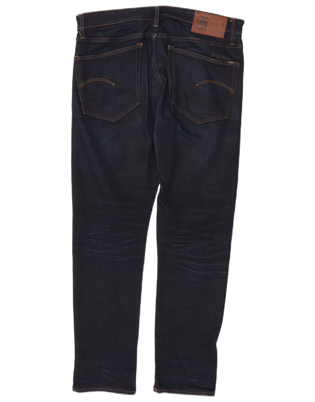 G-STAR Straight Jeans til mænd W34 L32 Marineblå bomuld