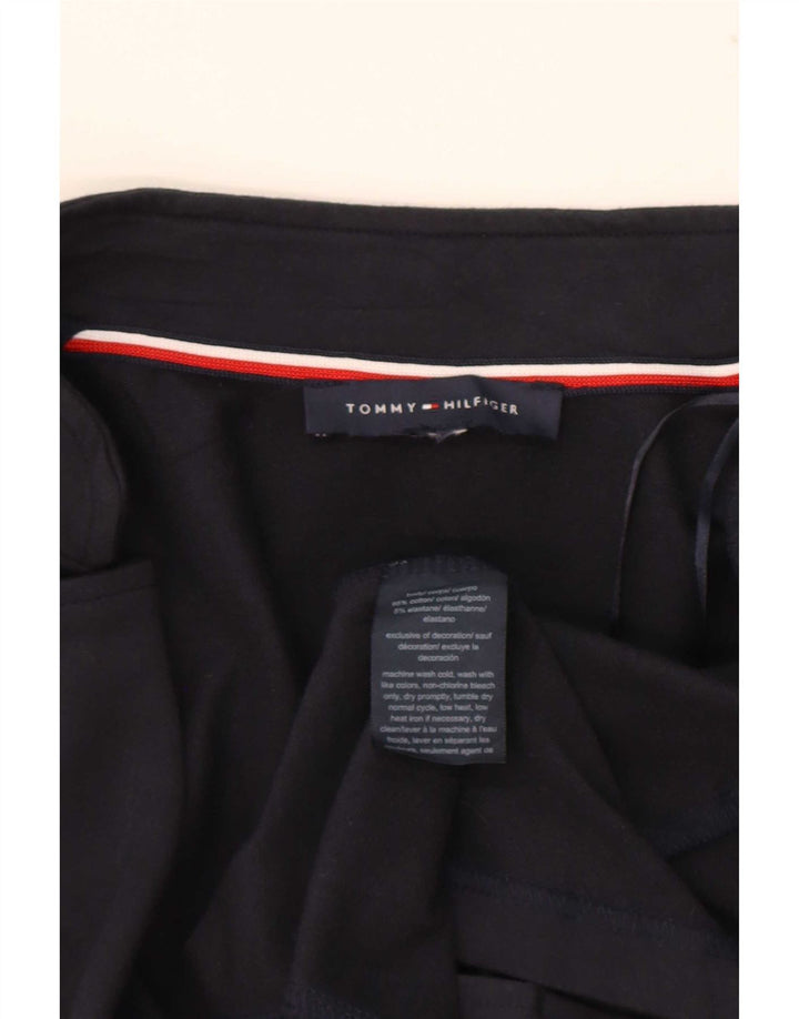 Tommy Hilfiger Dame Bomber Jacket UK 14 Medium Navy Blue Bomuld