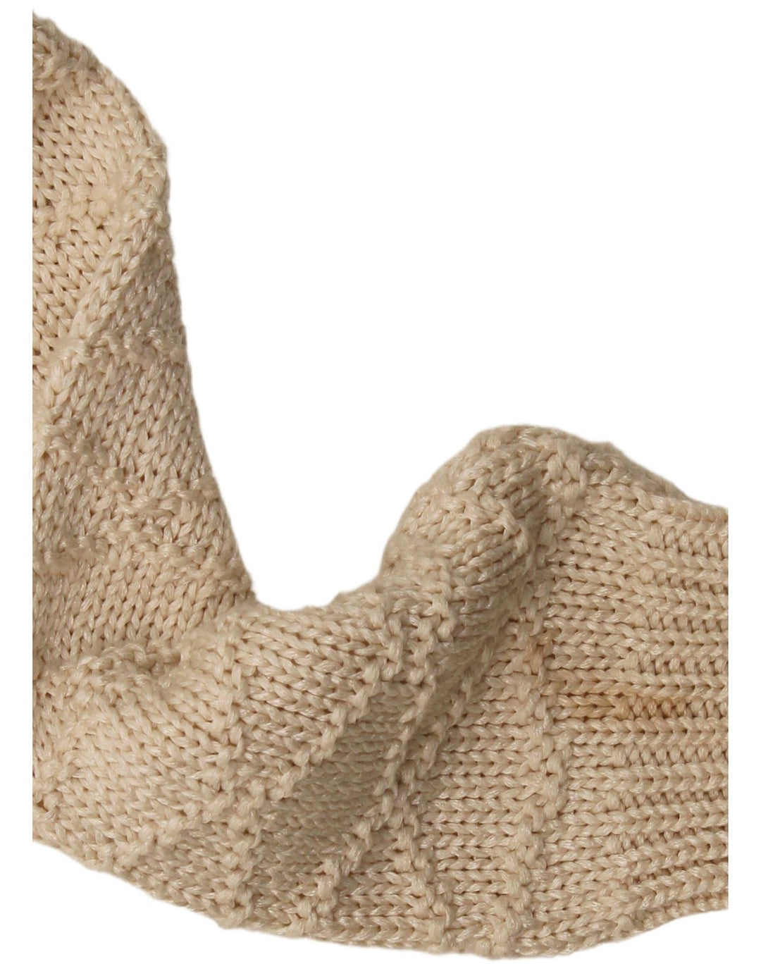 Zara Herre V-hals sweater XL Beige Akryl