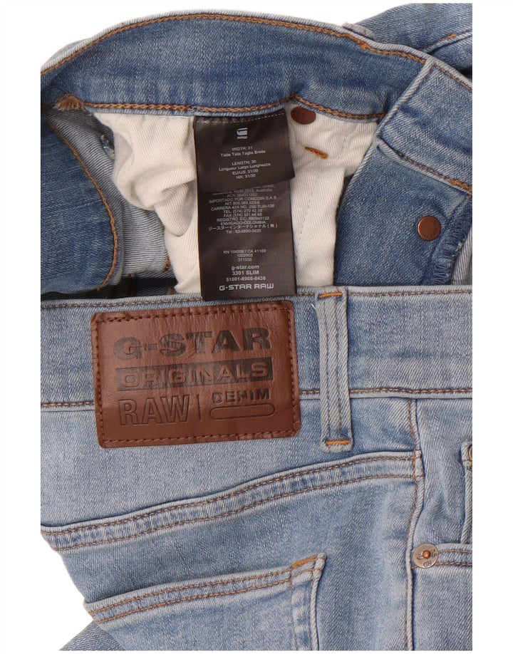 G-Star Slim Jeans til mænd W31 L30 blå bomuld