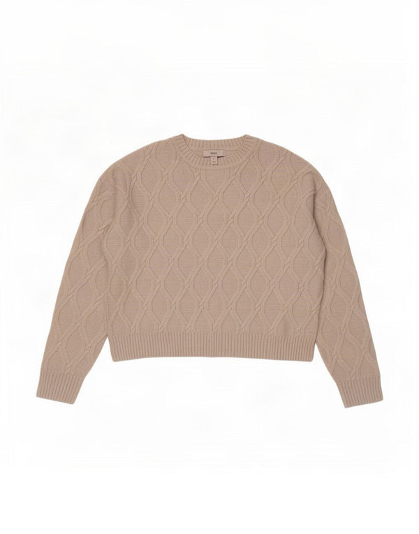 Marks & Spencer Dame sweater med rund hals DK 14 Medium Off White