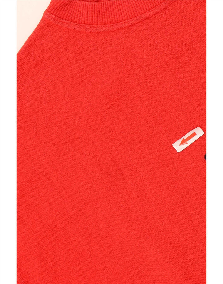 Trussardi Jeans Herre Grafisk Sweatshirt Jumper Medium Rød Bomuld