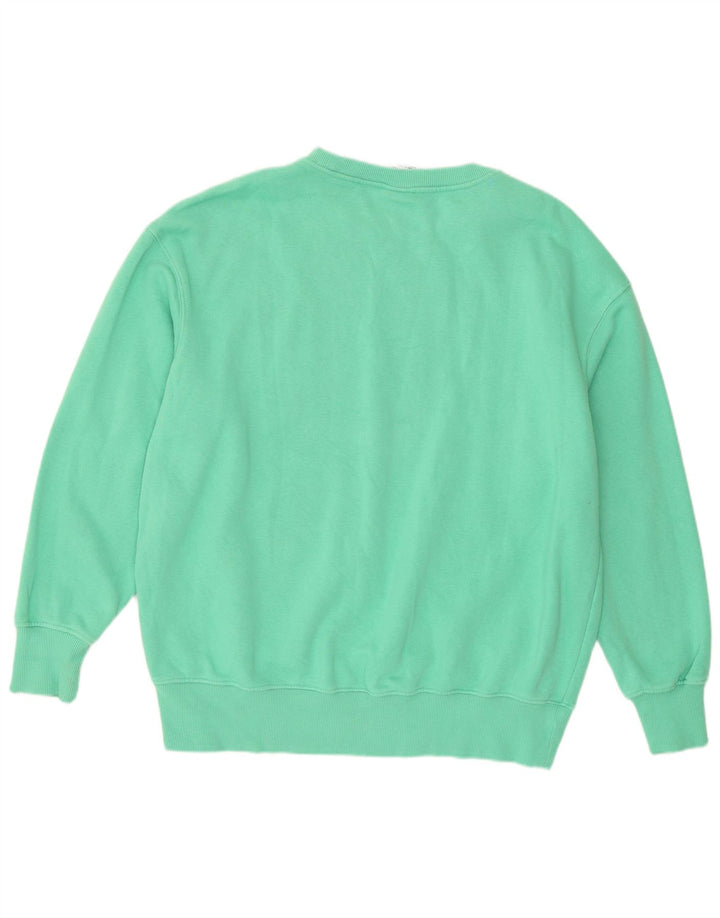 Nike Womens Graphic Oversized Sweatshirt Jumper UK 10 Small Green Bomuld