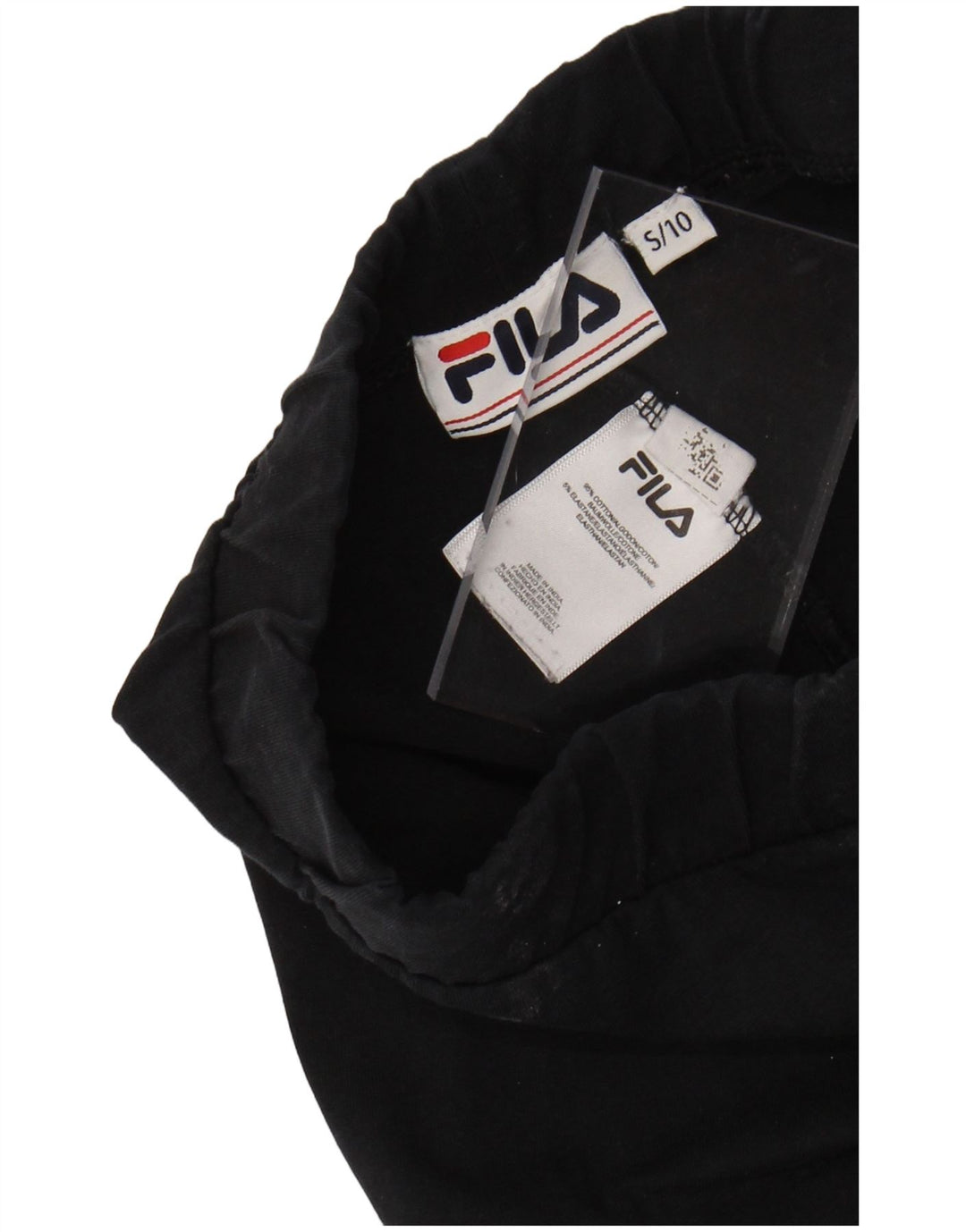 FILA Grafiske Leggings til kvinder UK 10 Lille sort bomuld