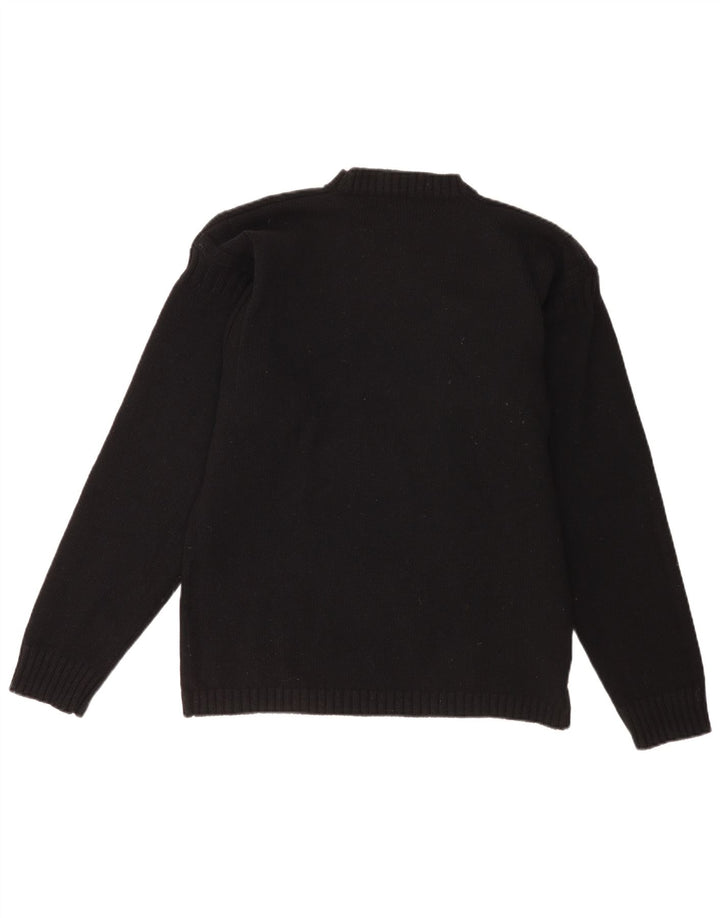 Levi's Herre sweater med rund hals, stor sort lammeuld