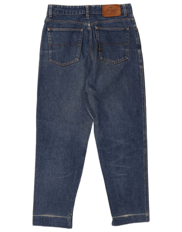 Trussardi Herre Højtaljede Lige Jeans IT 48 Medium W34 L29 Blå Bomuld