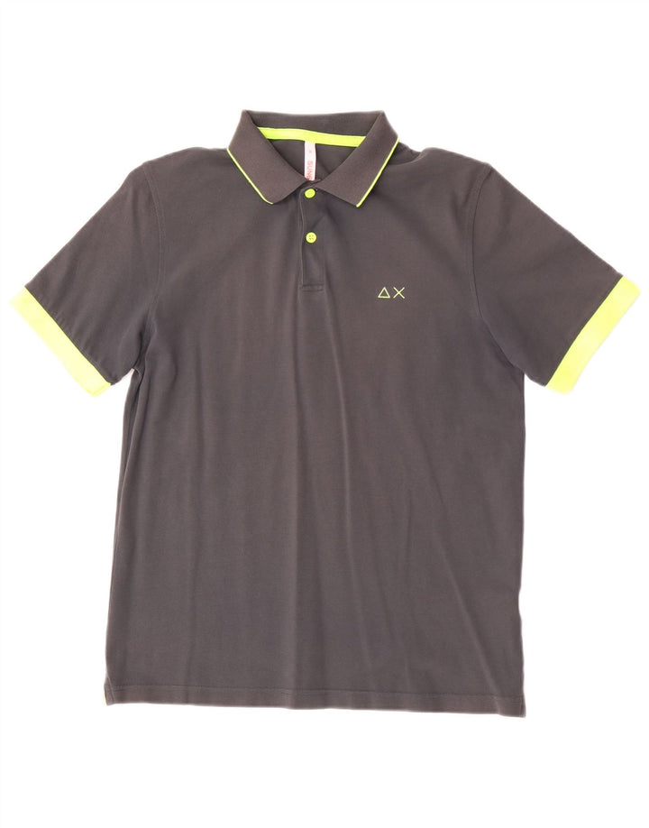 Sun68 herre poloshirt mellemgrå bomuld