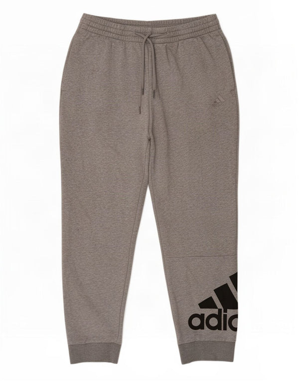 Adidas Graphic Tracksuit Bukser Joggers XL Grå Flecked Bomuld