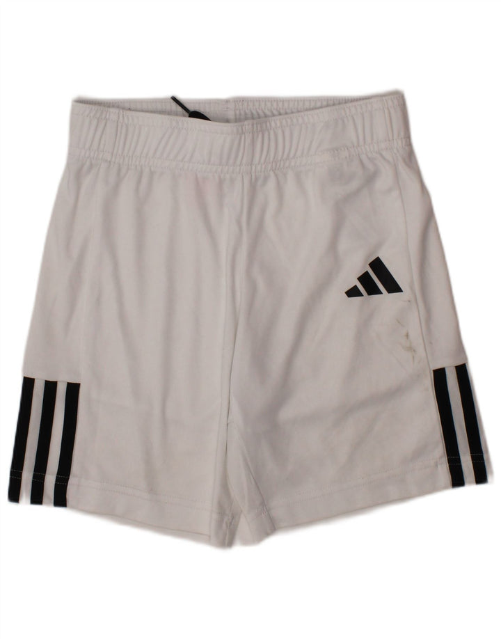 ADIDAS Aeroready Sportsshorts til drenge 7-8 år Hvid polyester