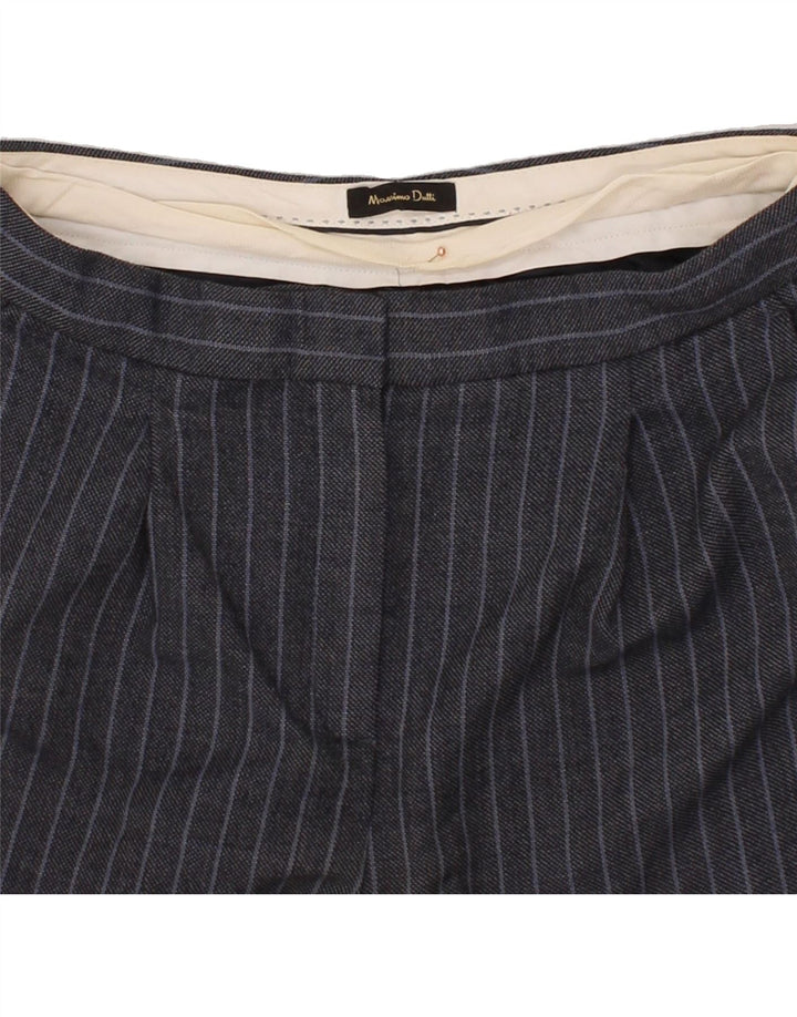 MASSIMO DUTTI Womens Suit Trousers EU 40 Medium W27 L28 Navy Blue Striped Vintage Massimo Dutti and Second-Hand Massimo Dutti from Messina Hembry 