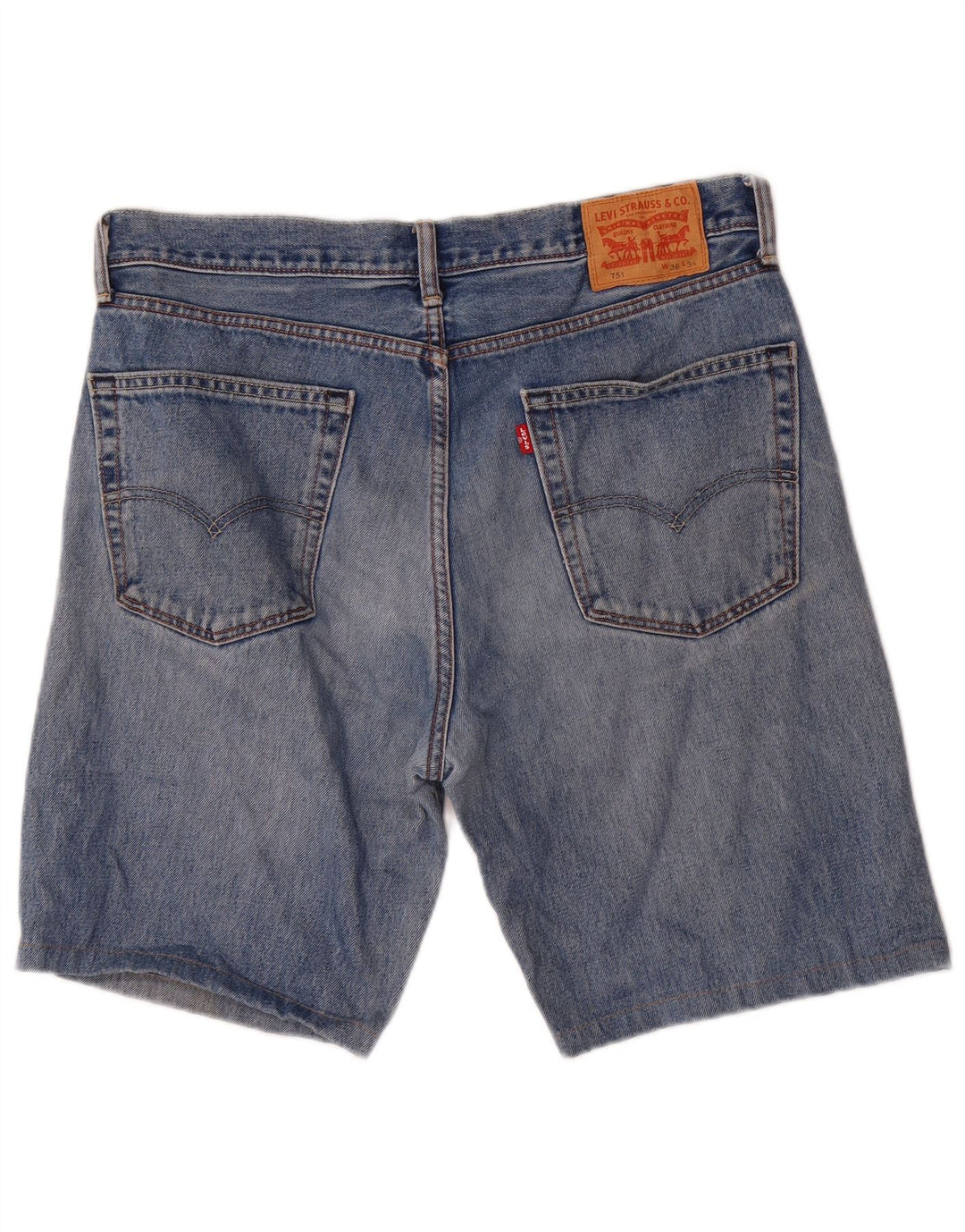 Levi's Herre 751 denimshorts W36 Large Blue Cotton