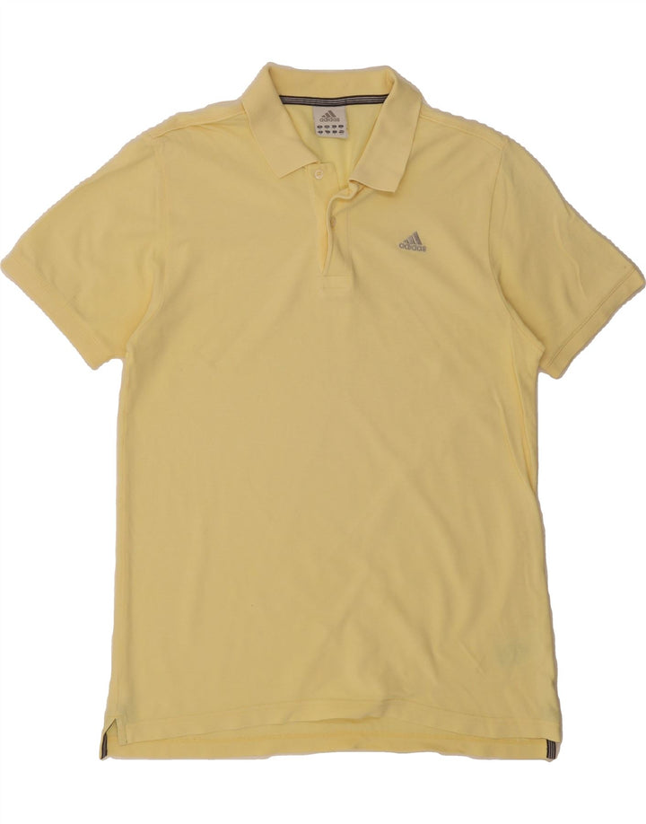 ADIDAS Mens Polo Shirt Medium Yellow Cotton Vintage Adidas and Second-Hand Adidas from Messina Hembry 