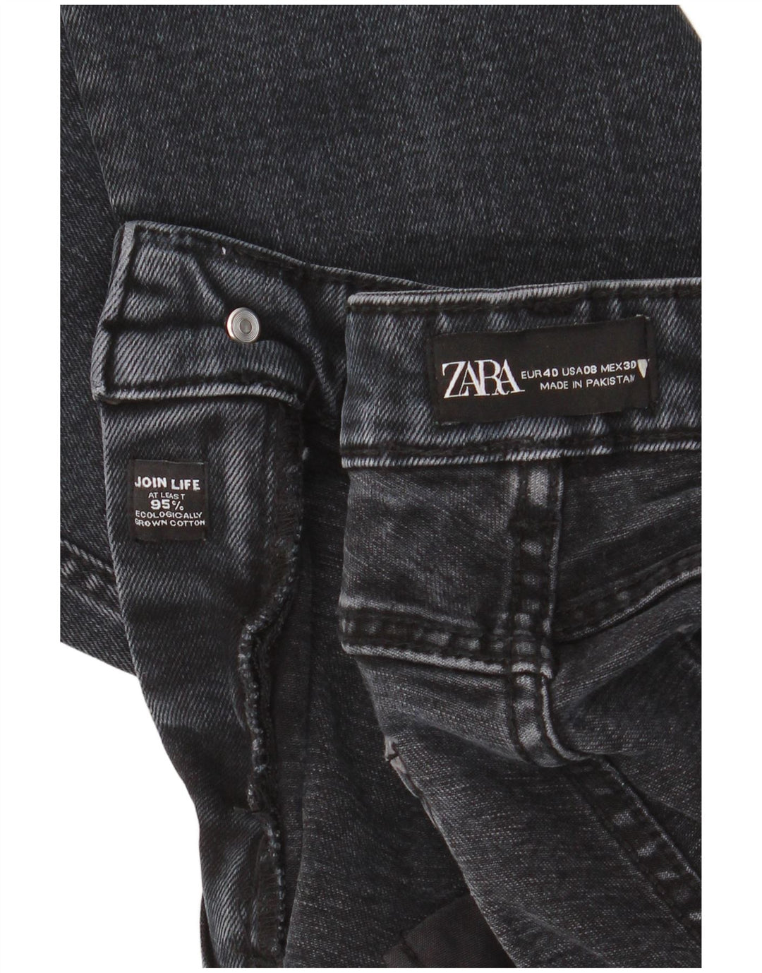 Zara Womens Cropped Jeans EU 40 Medium W30 L25 Marineblå Bomuld