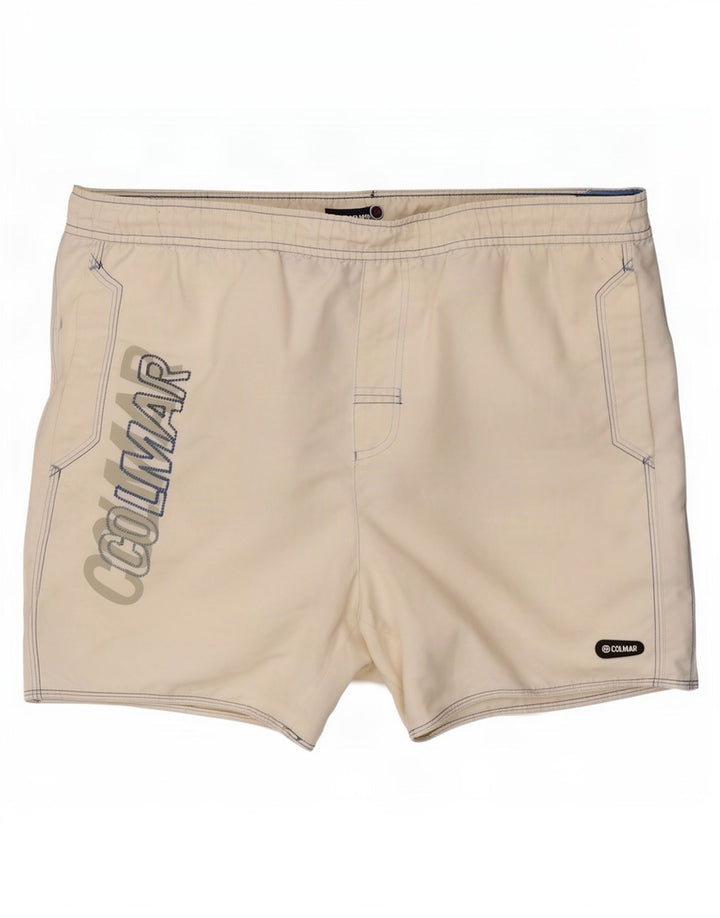 Colmar Herre grafiske badeshorts IT 52 Large White Polyester