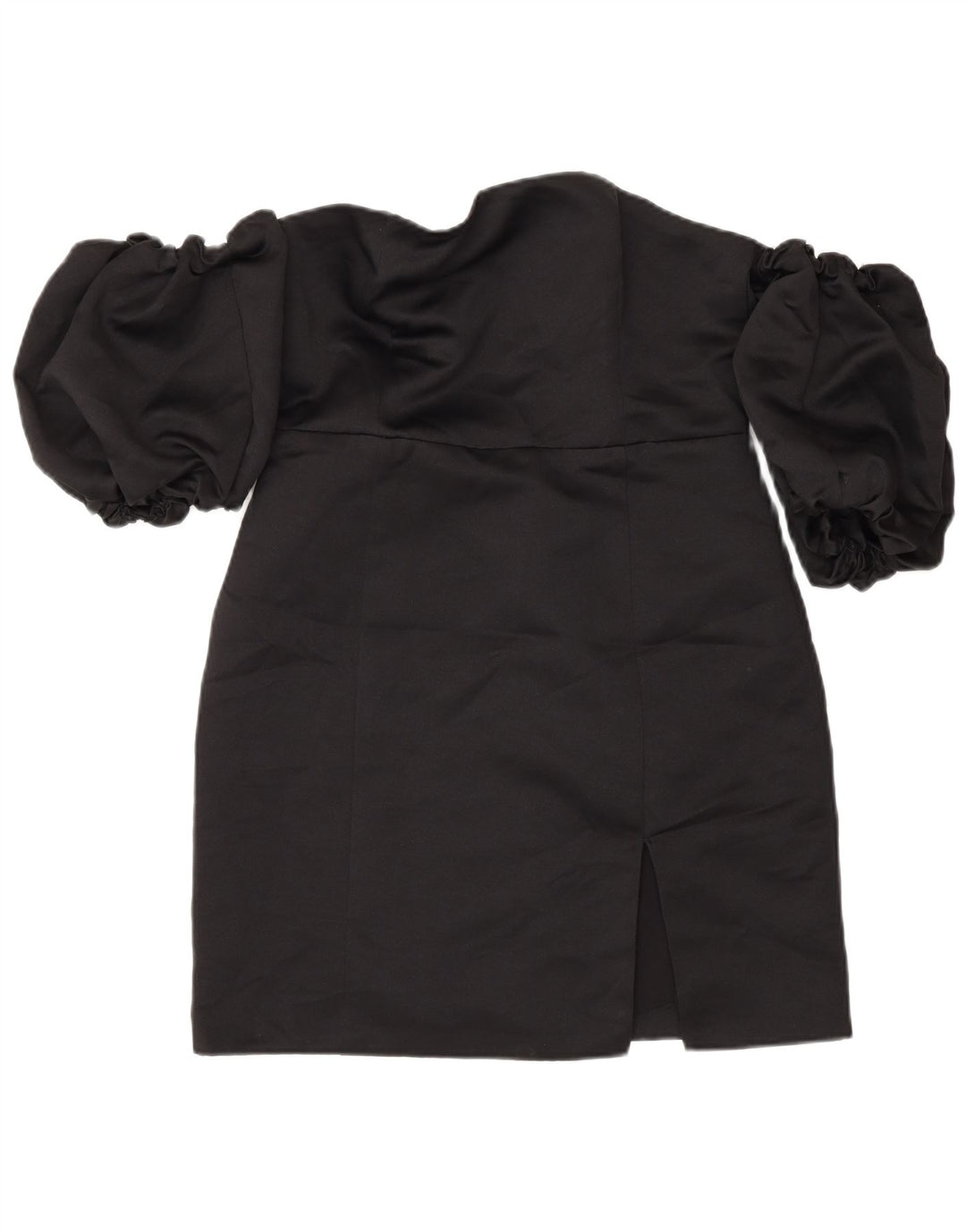 Topshop Dame Mini Off Shoulder Kjole UK 10 Small Black Polyester