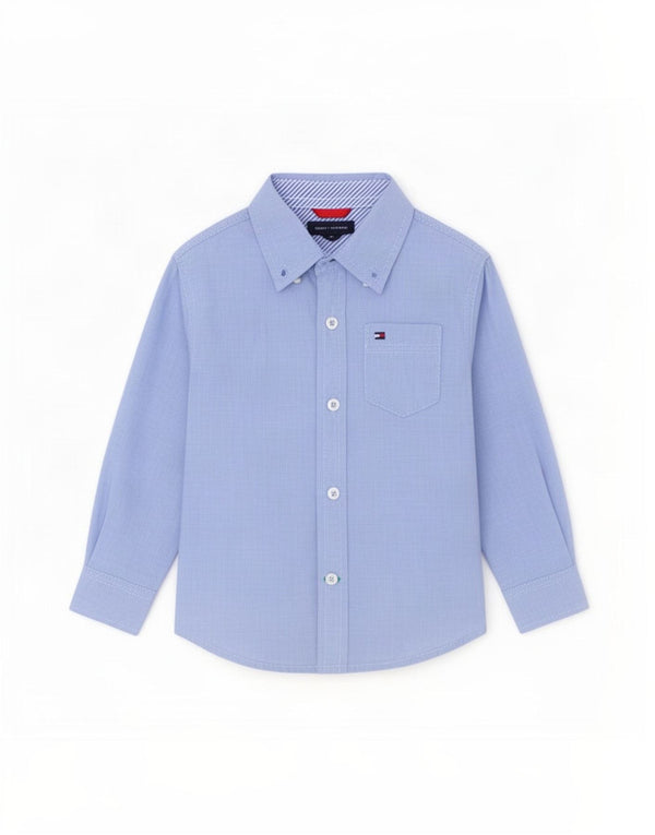 Tommy Hilfiger Baby Drengeskjorte 12-18 Måneder Blå Bomuld