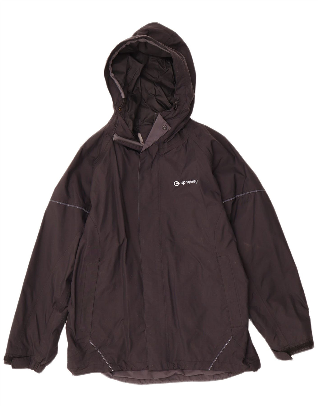Sprayway drenge hætte regnjakke 12-13 år sort polyester